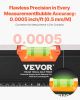VEVOR 4-Piece Torpedo Level, 48/24/16/10 Inch Box Levels Set, Fluorescent Light Up Bubble Vials Ruler for 45/90/180 Degree